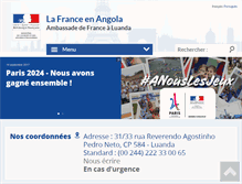 Tablet Screenshot of ambafrance-ao.org
